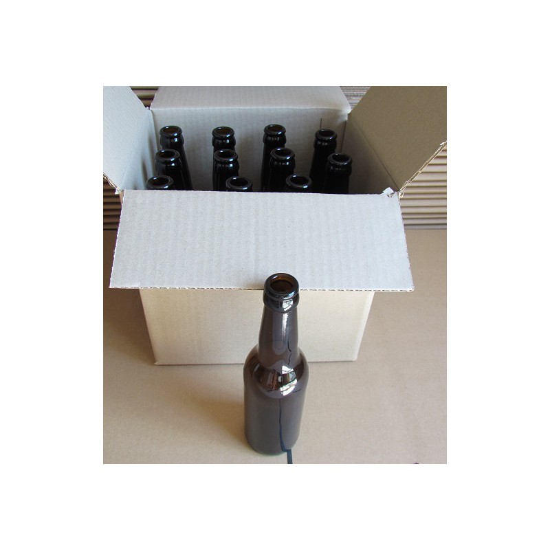 Bouteilles bière vides 12x33 cl, 26 mm